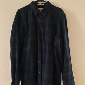 LL Bean Flannel - traditional fit Large